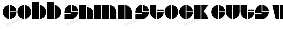 Cobb Shinn Stock Cuts VI字体转换
